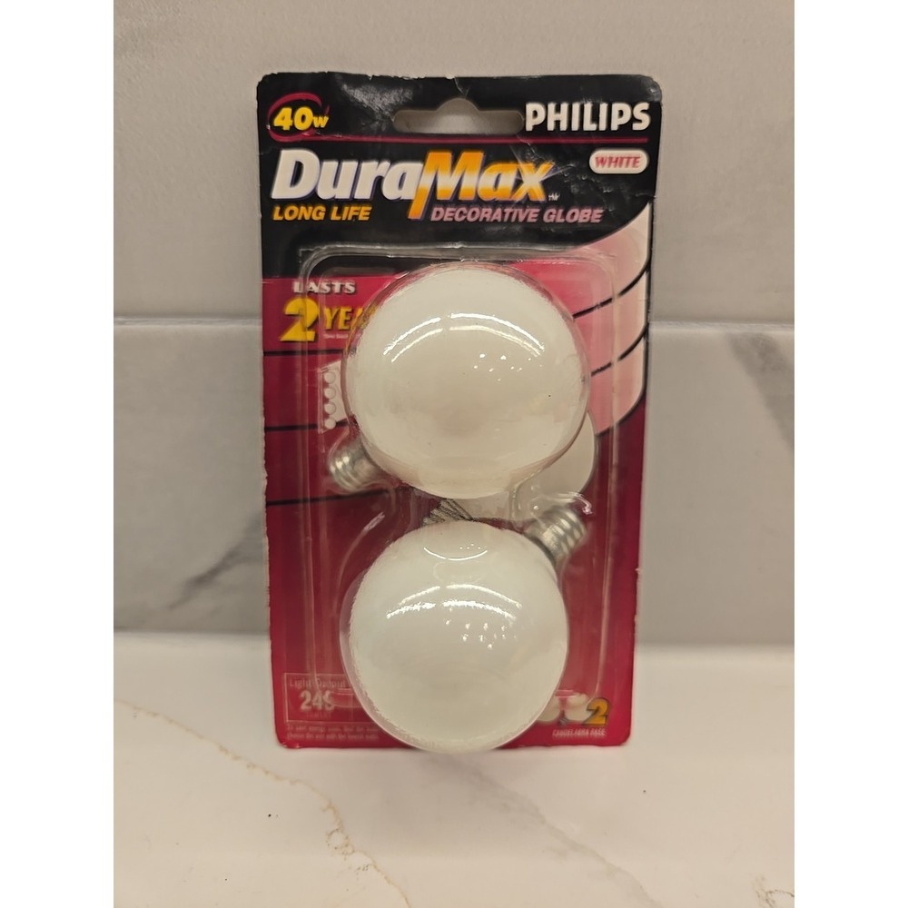 Philips DuraMax 40w white‎ decorative globe